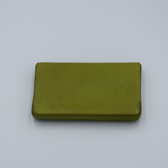 VINTAGE Dooney & Bourke Green Leather+ Card Holder - Picture 3 of 4
